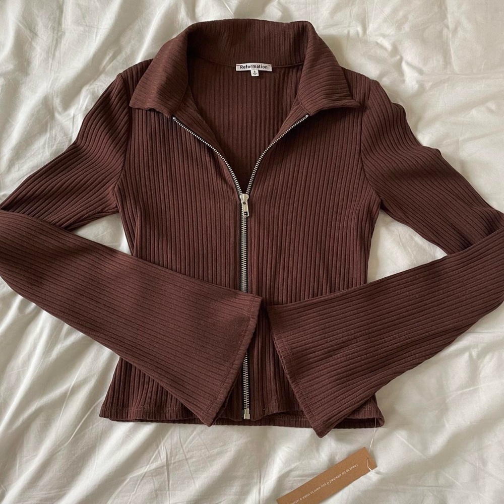 Reformation Duke Knit Top